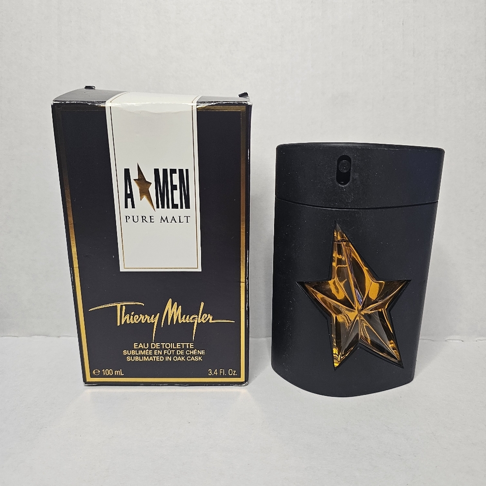 A*MEN Pure Malt Thierry Mugler 3.4 oz EDT 100ml 2015 Batch Discontinued 99% Full